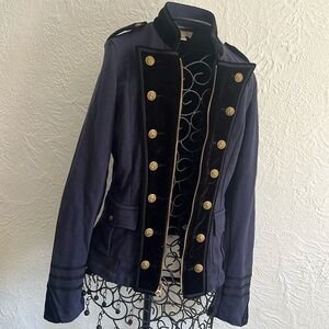 Medium- Denim and Supply Ralph Lauren- Navy and Gold-Military style Jacket